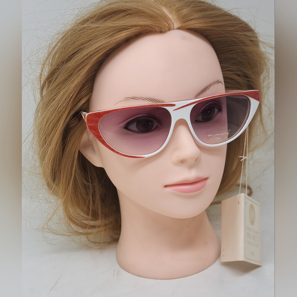 NWT Nina Ricci Women's Sunglasses Retro Vintage 70s 80s Hand Made Paris 1042 CL - Picture 8 of 16
